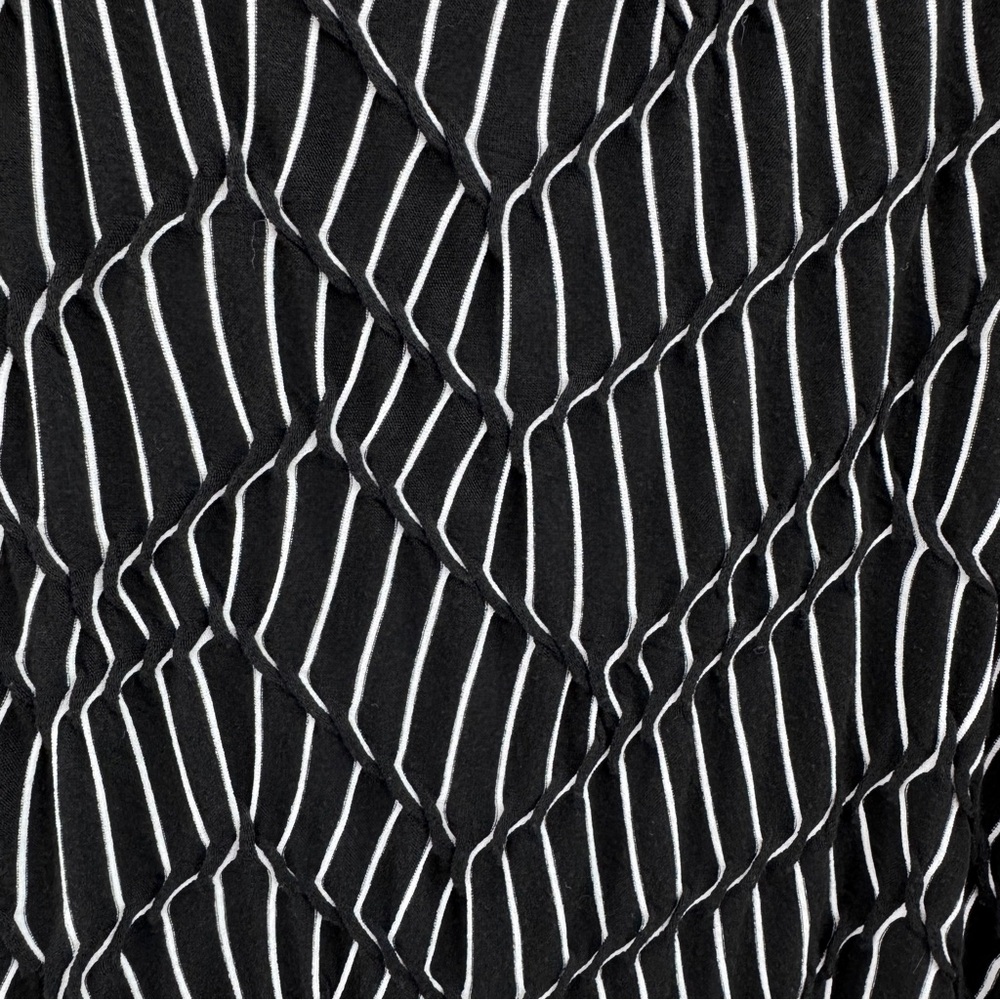 Chico's Black & White Abstract Geometric Textured Maxi Skirt Boho 90’s Revival - Picture 10 of 11
